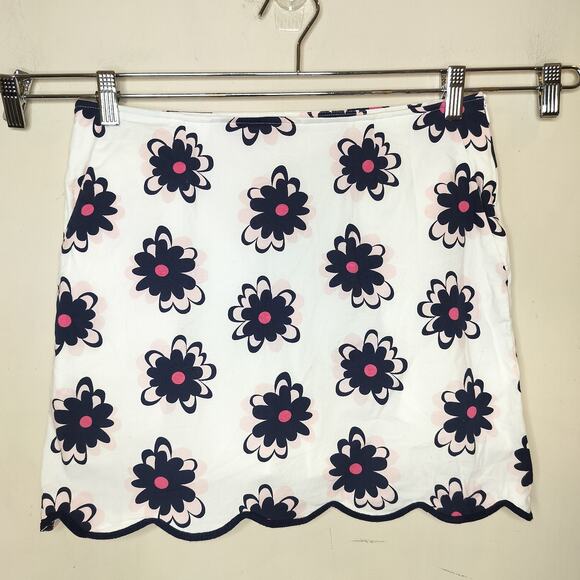 Golftini Floral Skort Cotton Blend Side Zip Mid Rise - Picture 1 of 7